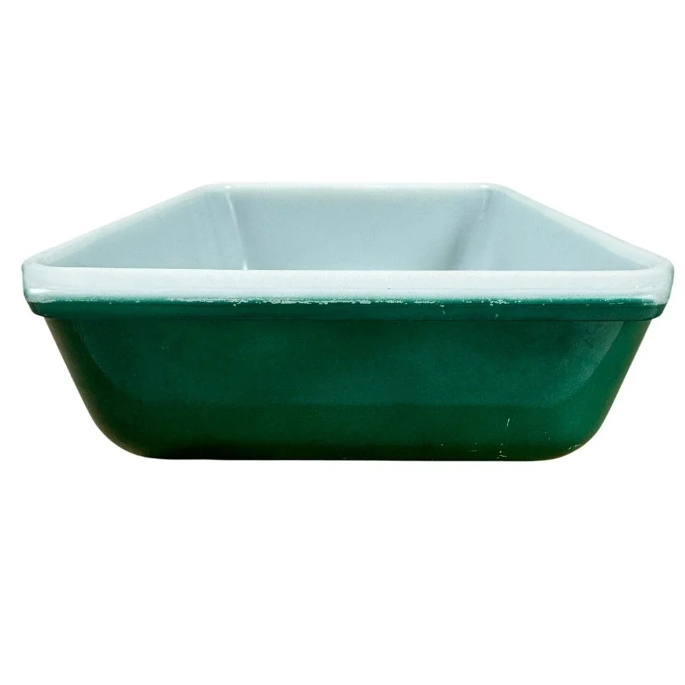 Pyrex 575-B Green Wheat Hospitality Promotional Space Saver 2 QT Casserole Lid